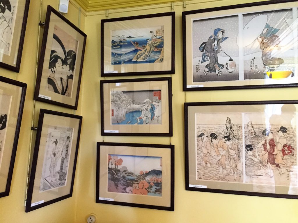 ジヴェルニーのモネの家の浮世絵のコレクション